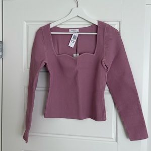 Babaton Sculpt Knot Sweetheart Longsleeve